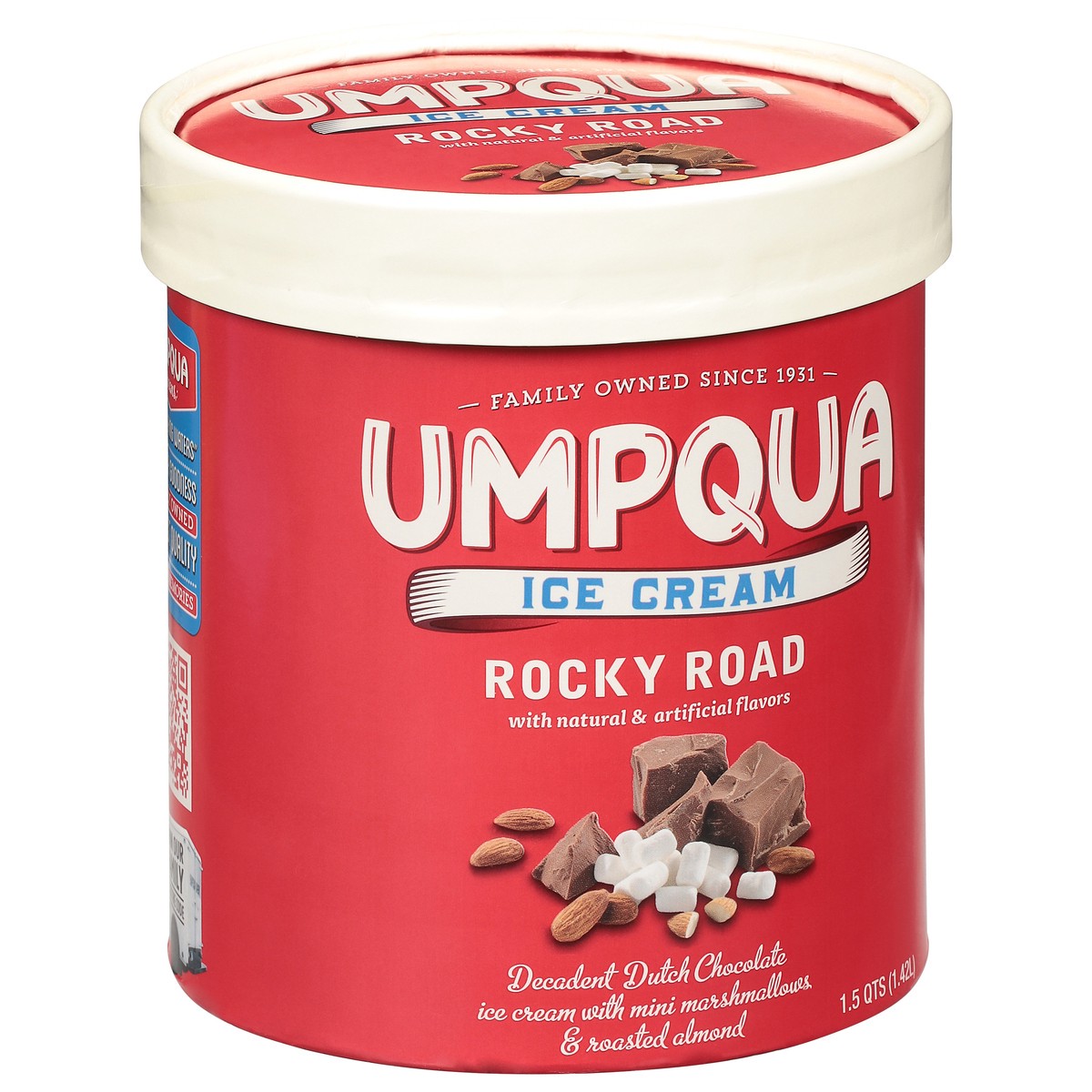 slide 11 of 12, Umpqua Rocky Road Ice Cream 1.5 qt, 1.5 qt