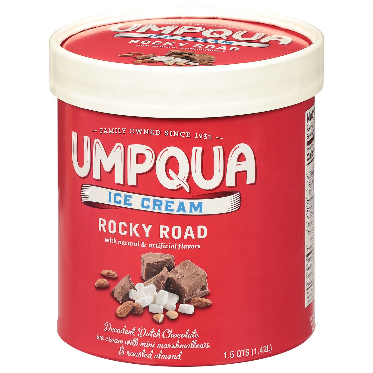 slide 6 of 12, Umpqua Rocky Road Ice Cream 1.5 qt, 1.5 qt