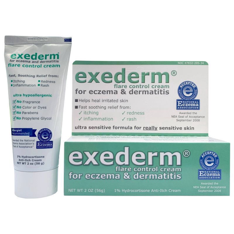 slide 2 of 3, Exederm Anti Itch Flare Control Cream, 2 oz