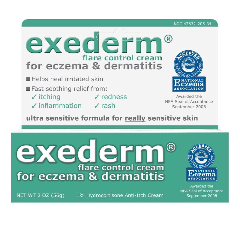 slide 1 of 3, Exederm Anti Itch Flare Control Cream, 2 oz