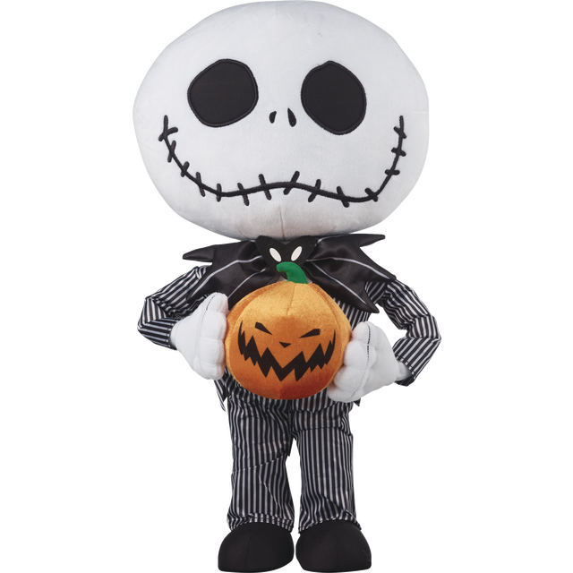 slide 1 of 1, Gemmy Big Head Jack Halloween Greeter - Black/Gray, 1 ct