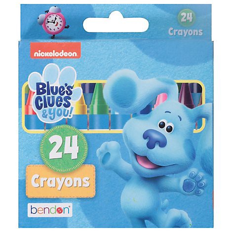 slide 1 of 1, Bendon Blues Clues And You Crayons 24 Count - Each, 1 ct