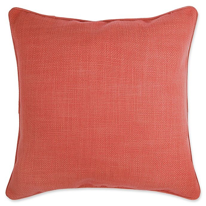 slide 1 of 1, Nearly Natural Make-Your-Own-Pillow Dana Throw Pillow Cover - Coral, 20 in x 20 in