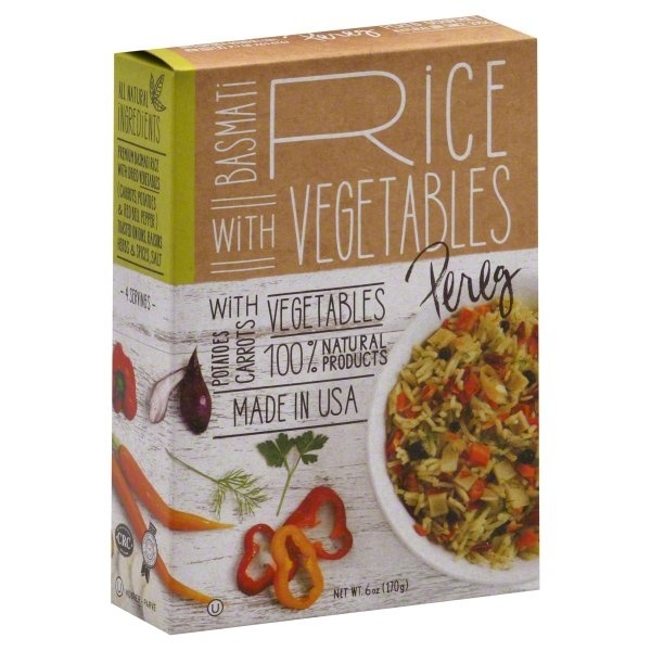 slide 1 of 4, Pereg Basmati Rice with Vegetbles, 6 oz