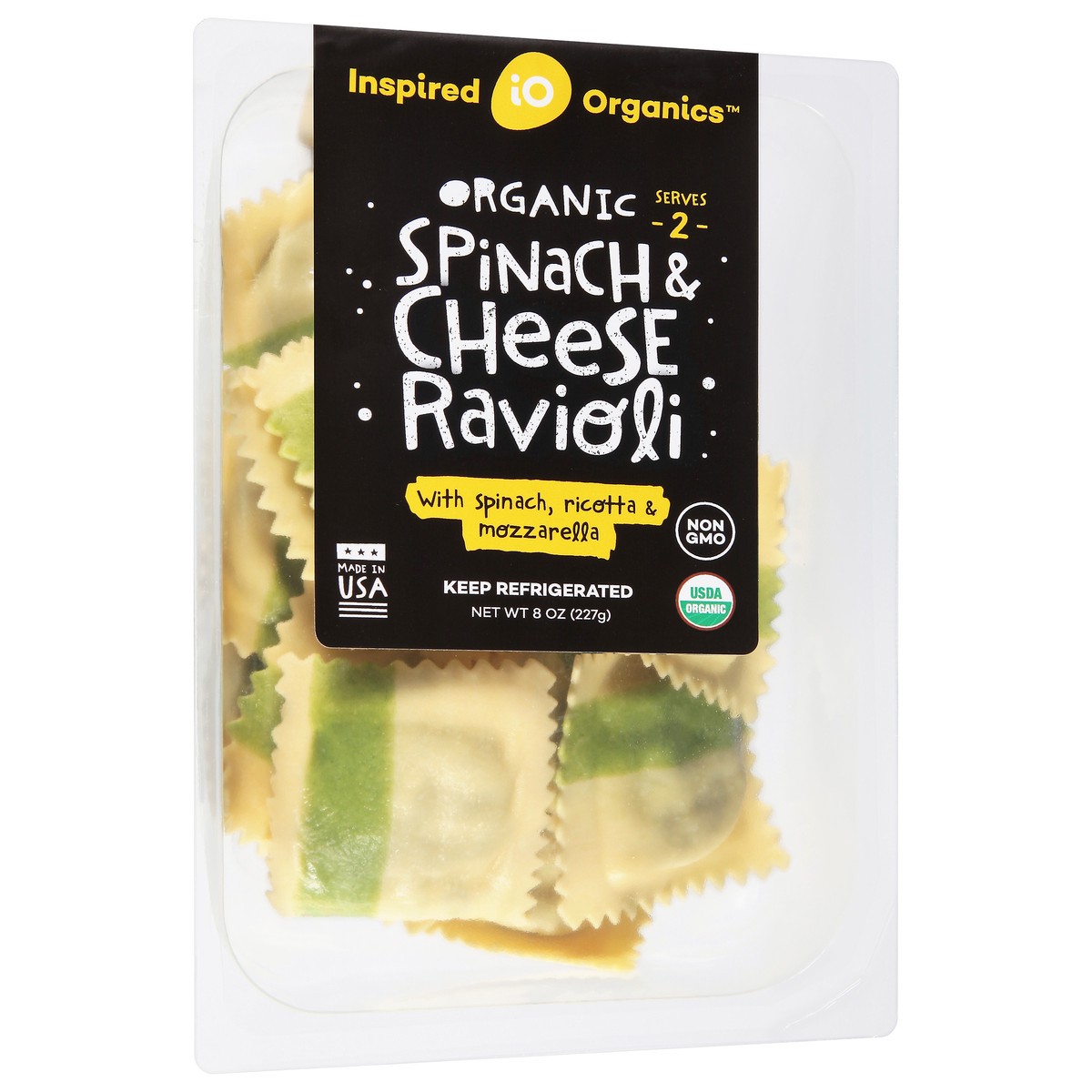 slide 2 of 9, Inspired Organics Organic Spinach & Cheese Ravioli, 8 oz