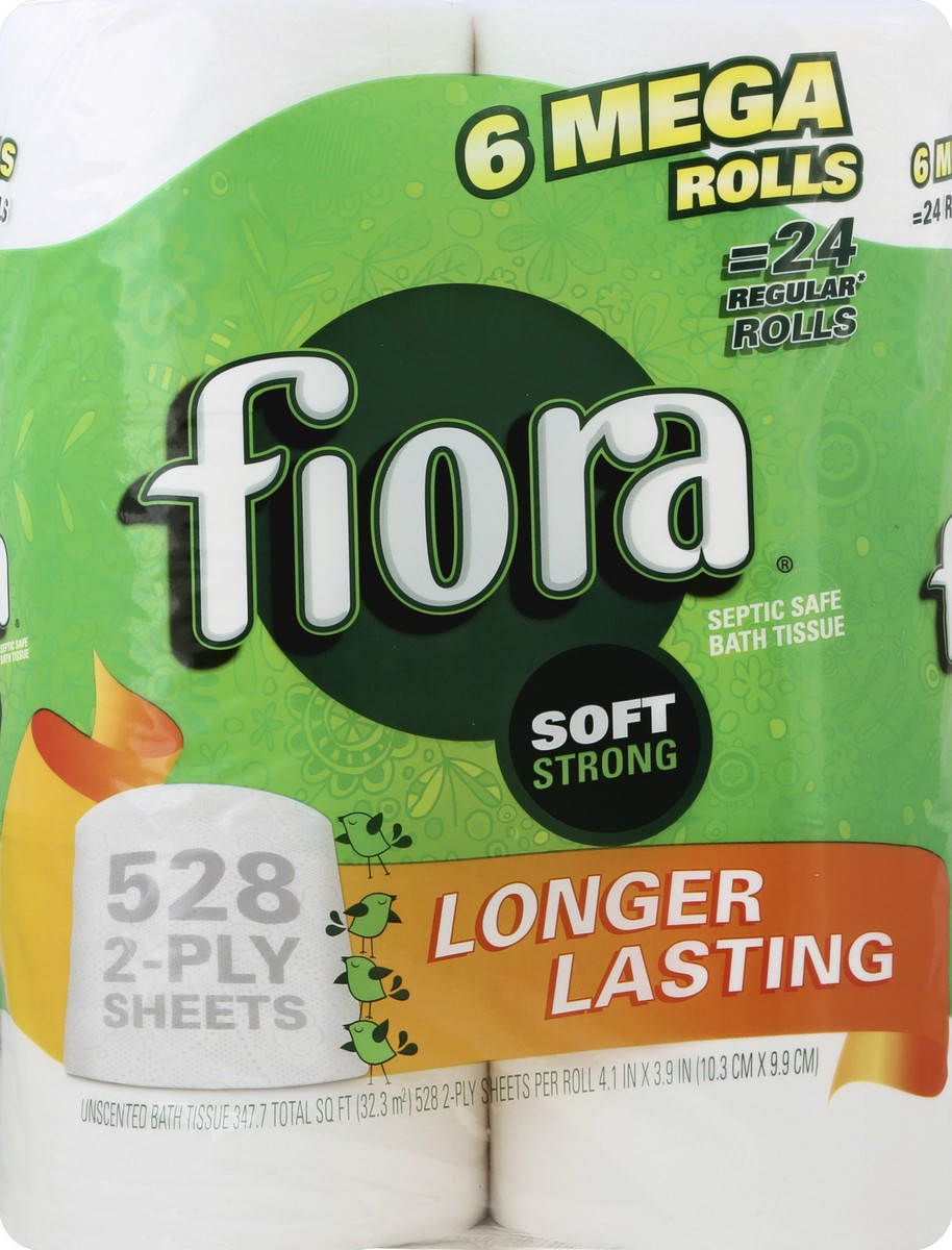 slide 1 of 5, Fiora Bath Tissue 6 ea, 6 ct