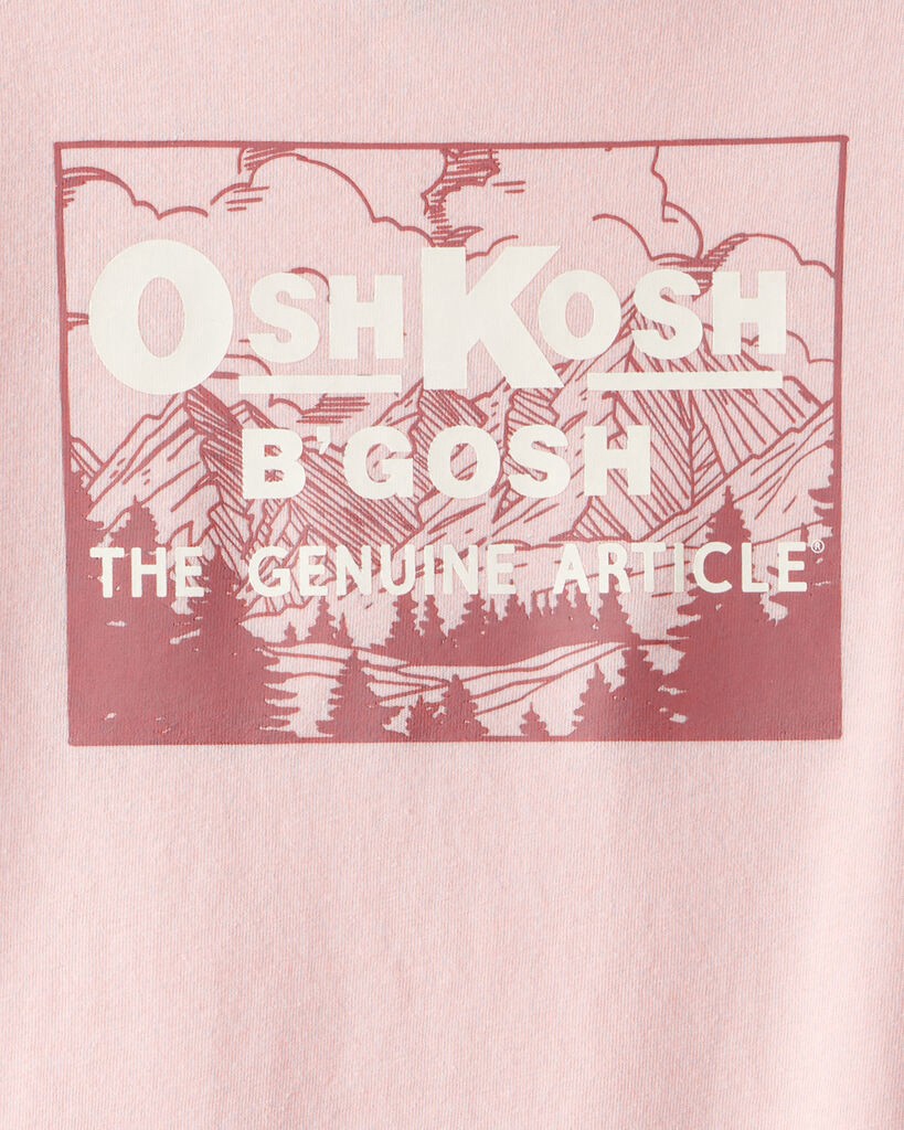 slide 2 of 2, Oshkosh Girls Vintage OshKosh B'Gosh Long-Sleeve Graphic Tee - Pink Pink XS, 1 ct