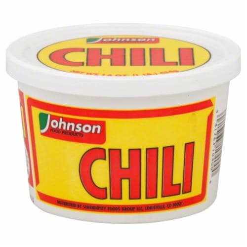 slide 1 of 1, Johnson Chili, 16 oz