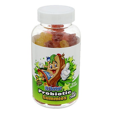 slide 1 of 1, H-E-Buddy Daily Kids Probiotic Gummies, 80 ct