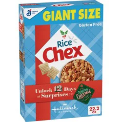 Rice Chex Gluten Free Breakfast Cereal, Homemade Chex Mix Ingredient, Giant Size, 22.2 oz