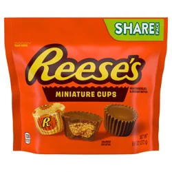 Reese's Miniatures Milk Chocolate Peanut Butter Cups, Candy Share Pack, 9.6 oz
