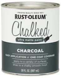 Rust-Oleum Chalked Ultra Matte Paint - Quart, Charcoal