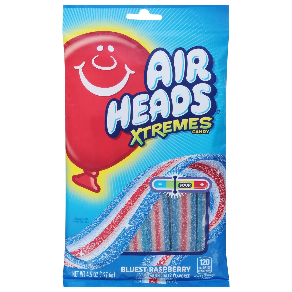 slide 1 of 11, AIRHEADS Ah Xtreme Belts Bluest Rasp Peg, 4.5 oz