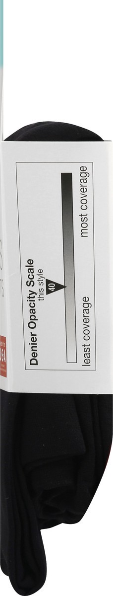 slide 9 of 10, No Nonsense Great Shapes Opaque Extra Large Black Shaping Tights 1 ea, 1 ct
