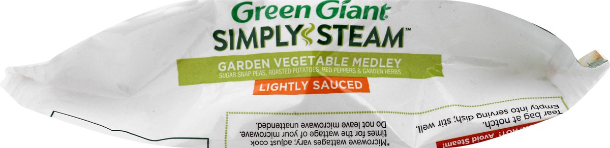 slide 7 of 10, Green Giant Simply Steam Lightly Sauced Garden Vegetable Medley 10 oz, 12 oz