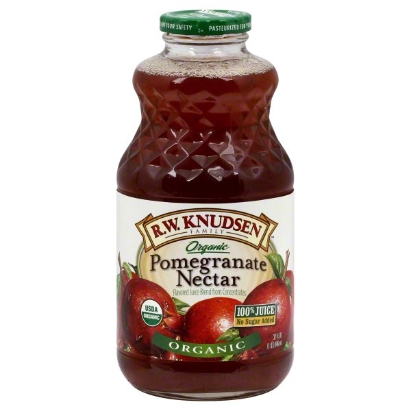slide 1 of 1, R.W. Knudsen Flavored Juice Blend, Organic, Pomegranate Nectar, 32 oz