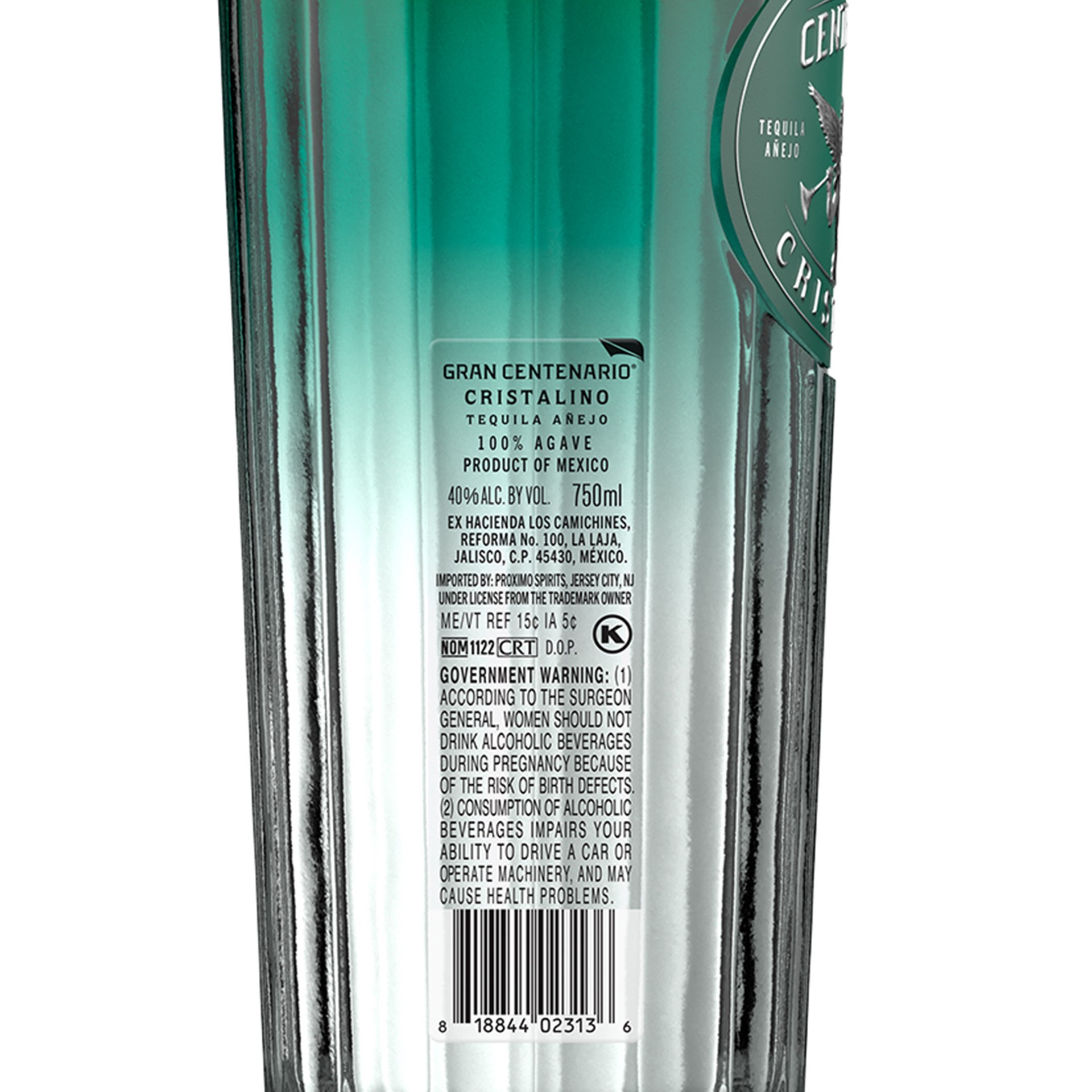 slide 4 of 10, Gran Centenario Cristalino Tequila 80 Proof (750 ml), 750 mL