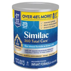Similac 360 Total Care Milk-Based Powder Infant Formula with Iron 30.8 fl oz