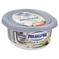 slide 1 of 1, Philadelphia Chive & Onion Cream Cheese Spread, 8 oz