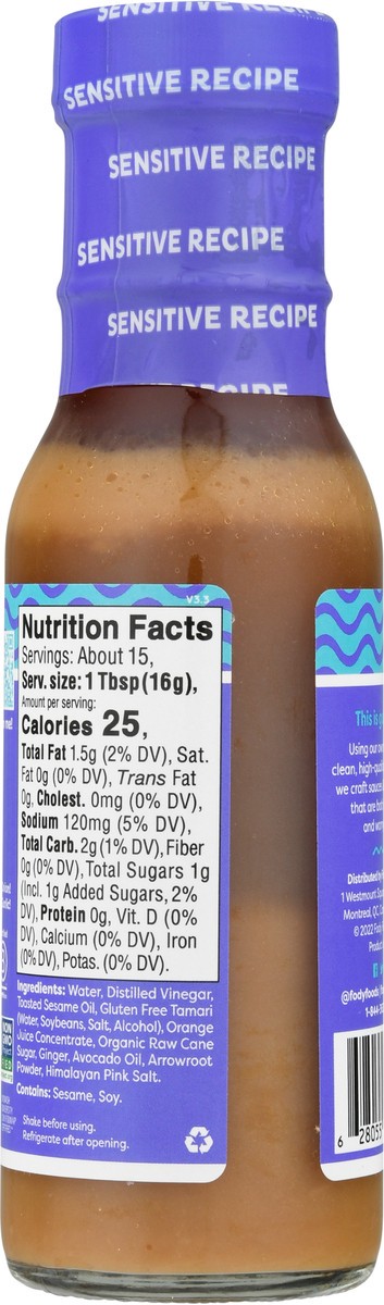 slide 9 of 13, Fody Sesame Ginger Sauce & Marinade, 8.5 oz