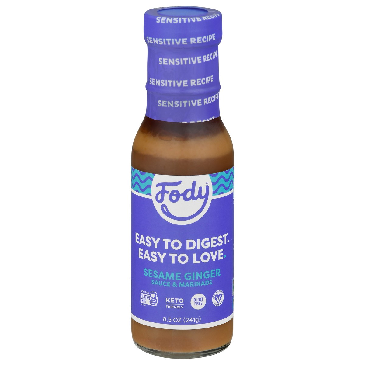 slide 1 of 13, Fody Sesame Ginger Sauce & Marinade, 8.5 oz