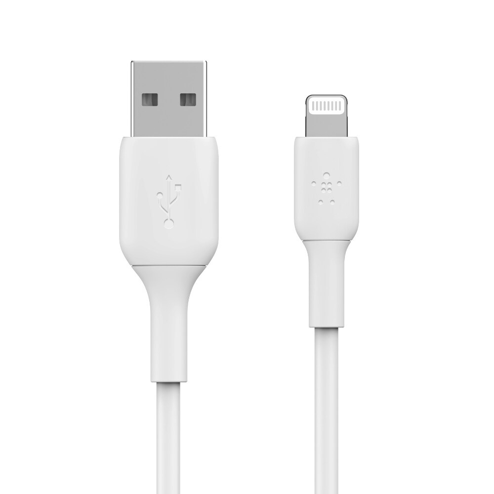 slide 1 of 1, Belkin Lightning-To-Usb-A Cable, 10', White, Caa001Bt3Mwh, 1 ct