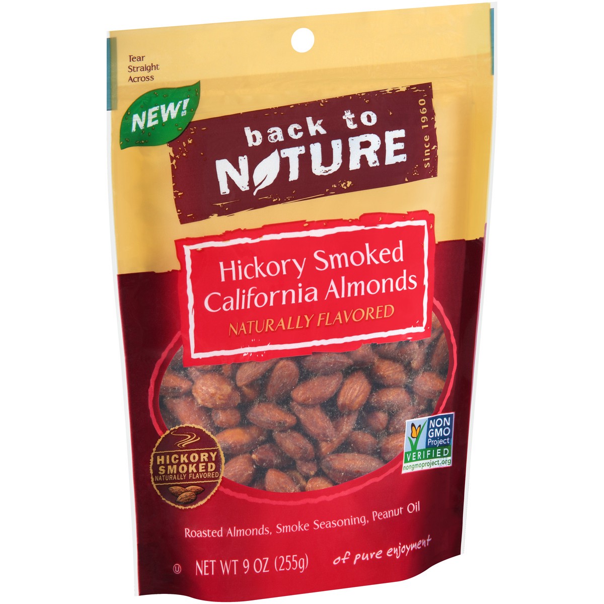 slide 2 of 9, Back to Nature Hickory Smoked California Almonds, 9 oz