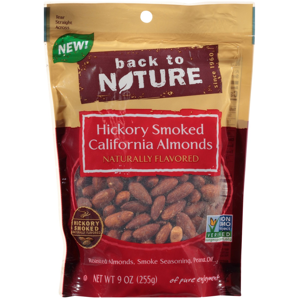 slide 6 of 9, Back to Nature Hickory Smoked California Almonds, 9 oz