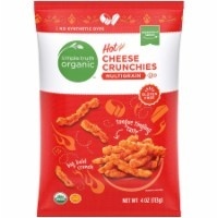 slide 1 of 1, Simple Truth Organic Multigrain Hot Cheese Crunchies, 4 oz