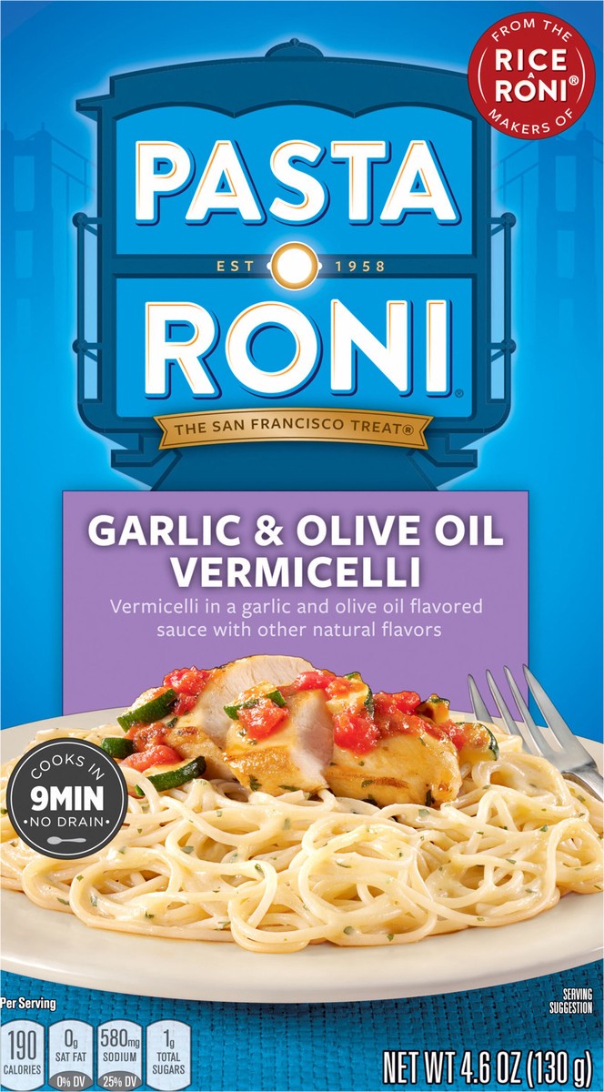 slide 4 of 6, Pasta Roni Garlic & Olive Oil Vermicelli, 4.6 oz