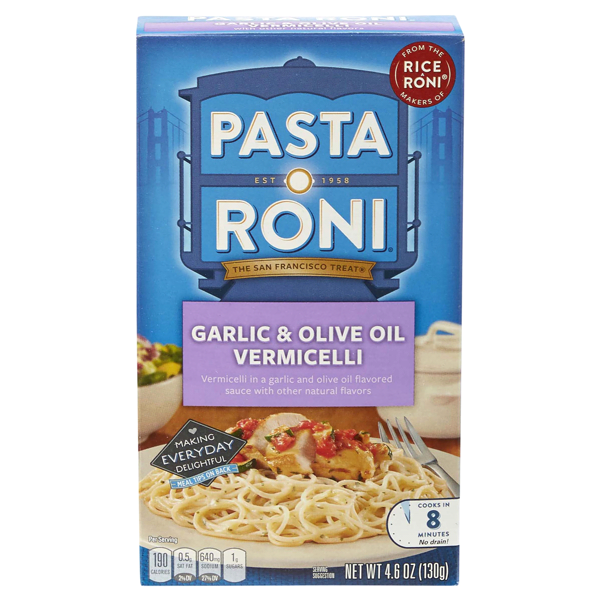 slide 1 of 4, Pasta Roni Garlic & Olive Oil Vermicelli, 4.6 oz