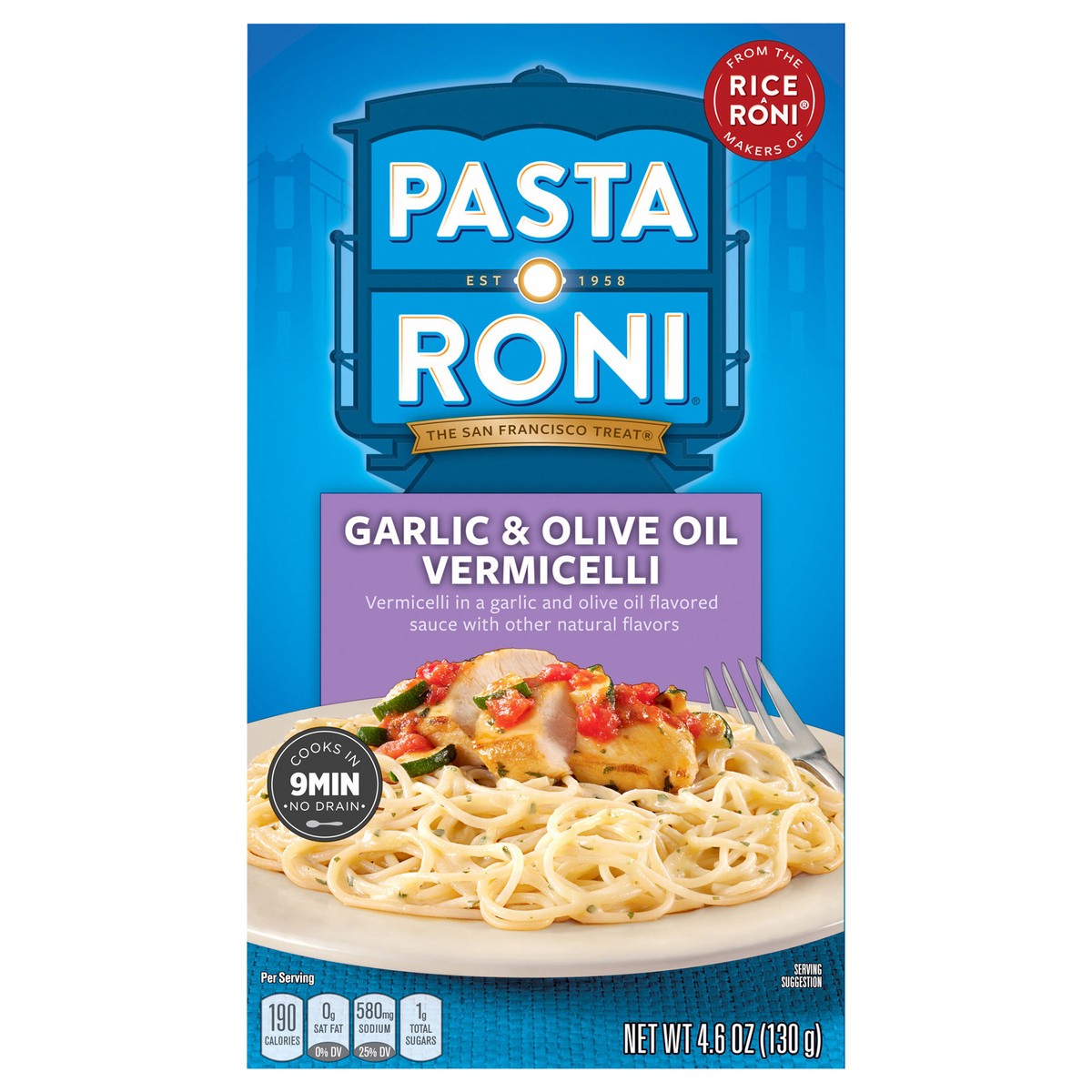 slide 1 of 6, Pasta Roni Garlic & Olive Oil Vermicelli, 4.6 oz