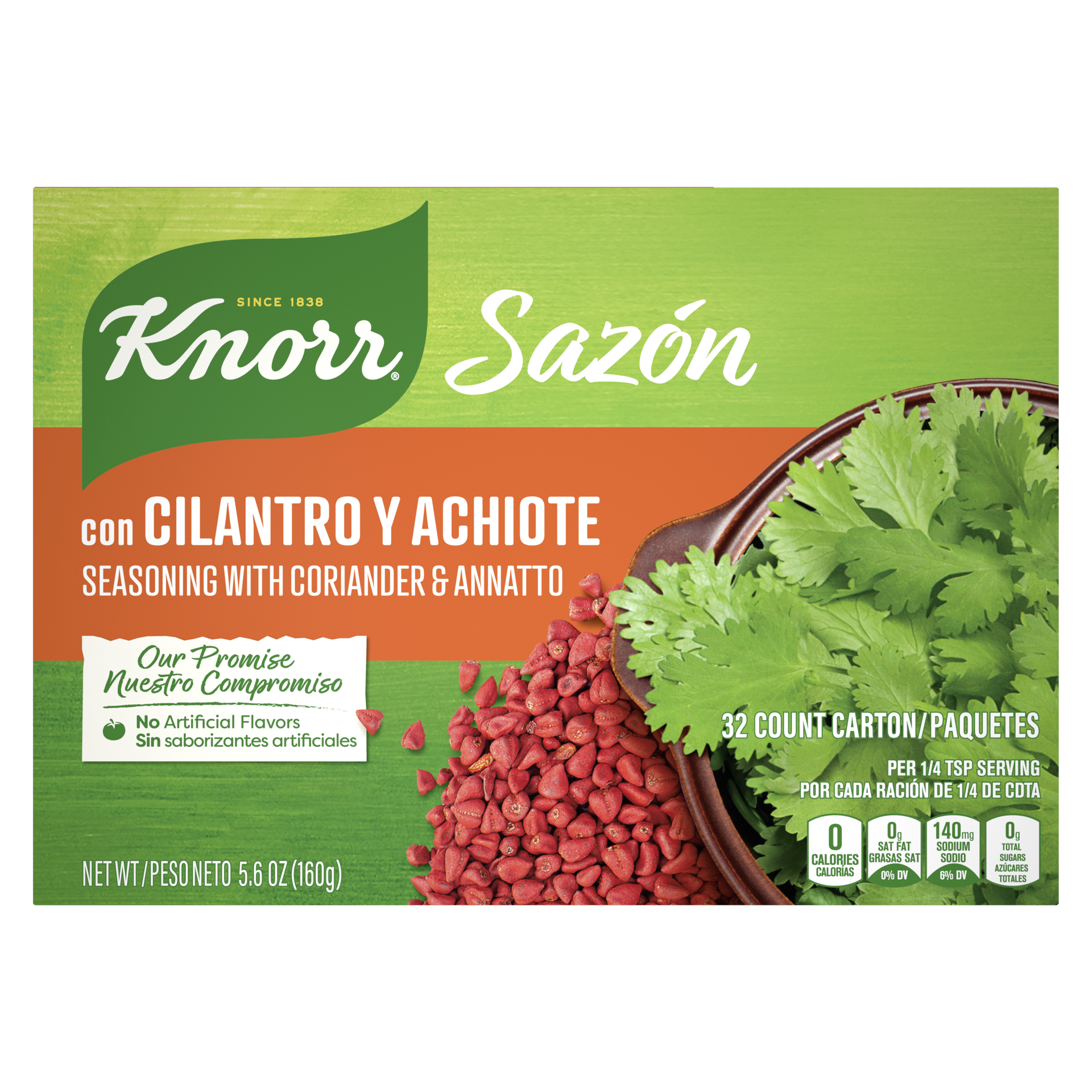 slide 4 of 4, Knorr Flavorful Seasoning Cilantro and Achiote, 5.6 oz, 32 Ct , 5.6 oz