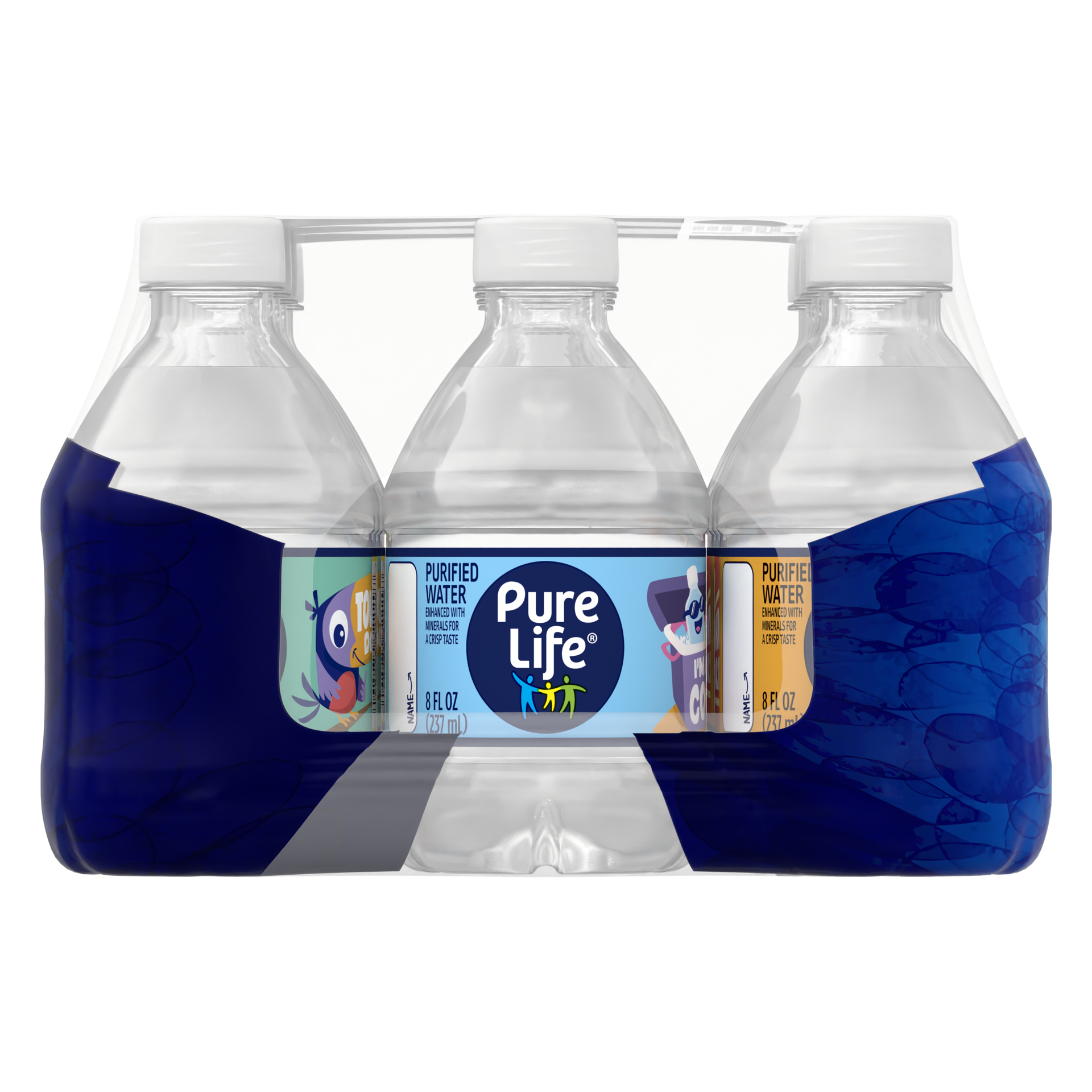 slide 4 of 5, Pure Life Purified Water, 8 Fl Oz, Plastic Bottled Water (12 Pack), 12 ct