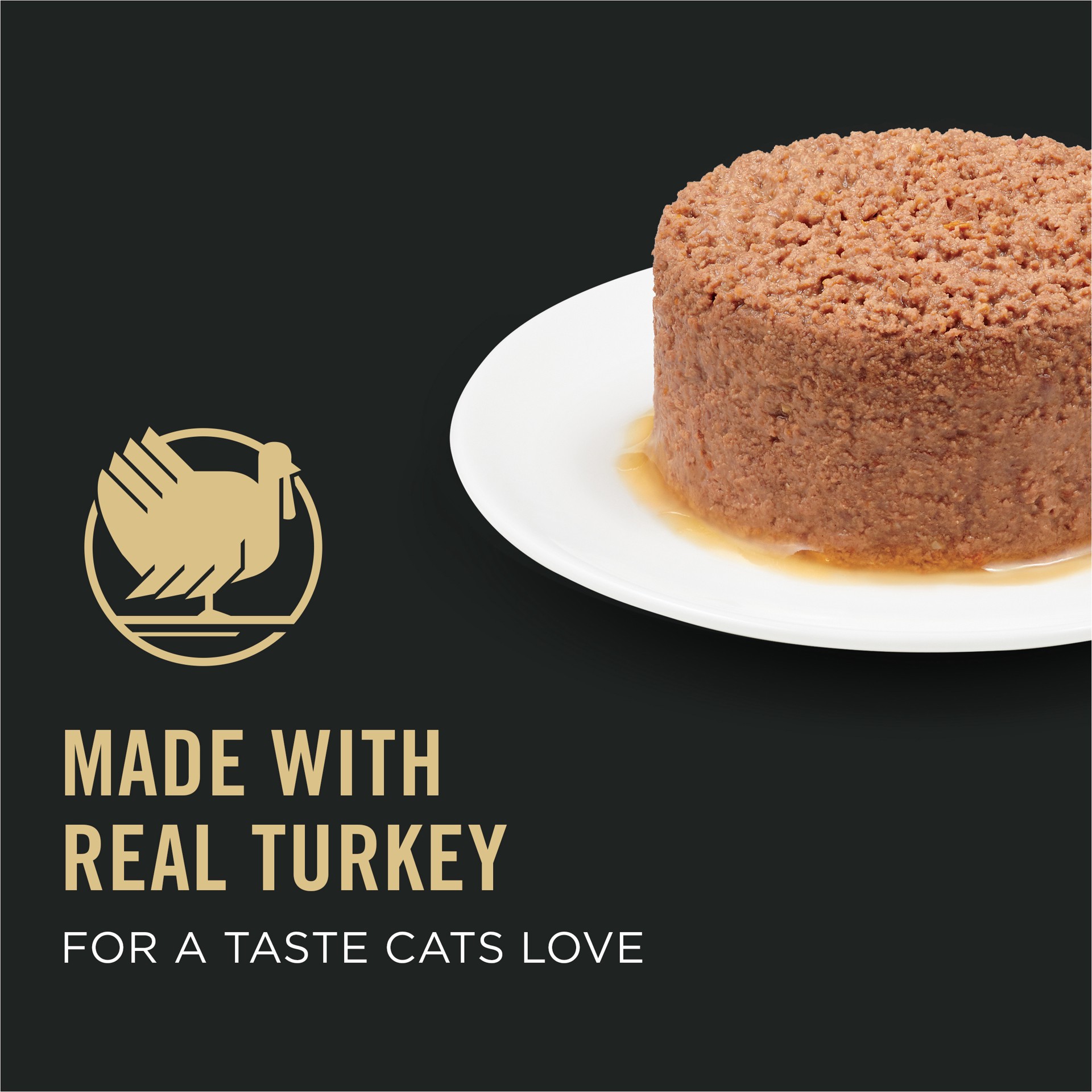 slide 6 of 8, Purina Pro Plan Vital Systems Turkey Wet Cat Food Pate 4-in-1 brain, kidney, digestive and immune formula, 3 oz