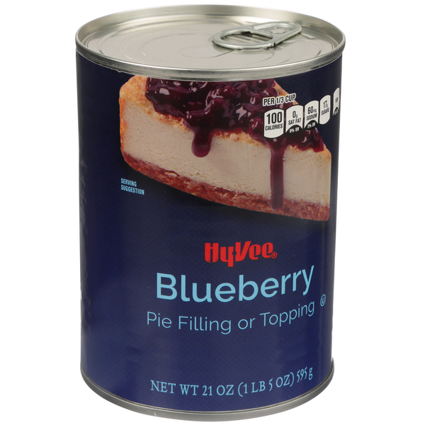 slide 1 of 1, Hy-vee Blueberry Pie Filling Or Topping, 21 oz