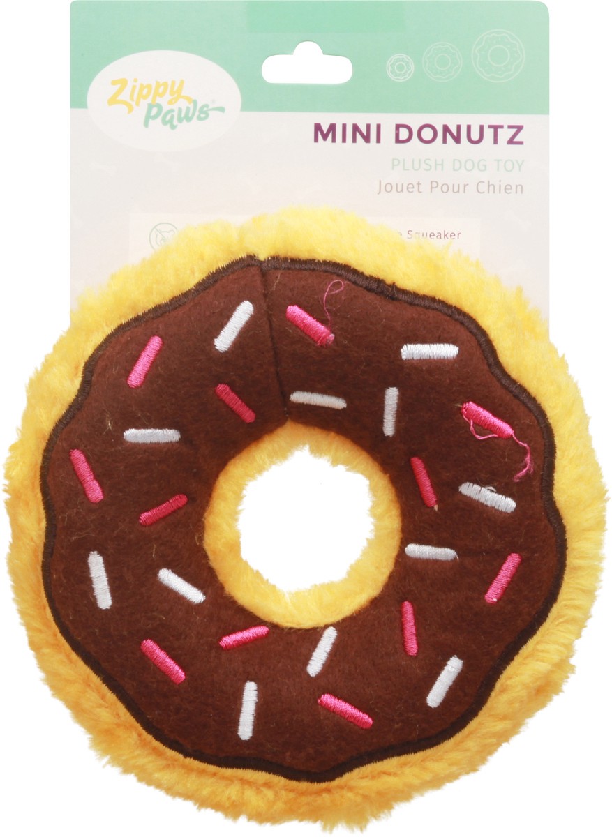 slide 9 of 9, Zippy Paws Mini Donutz Plush Dog Toy 1 ea Card, 1 ct