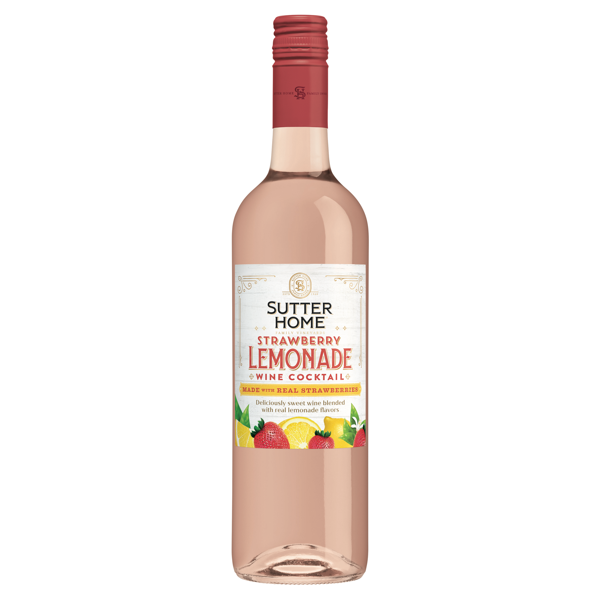 slide 1 of 1, Sutter Home Strawberry Lem Wine Cocktails, 750 ml