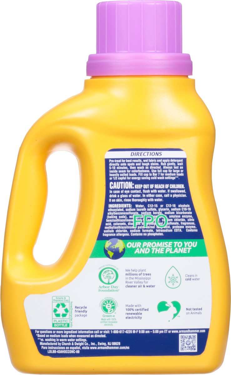 slide 3 of 13, ARM & HAMMER Plus OxiClean Stain Fighters Fresh Burst Detergent with Odor Blasters 33.5 fl oz, 33.5 fl oz
