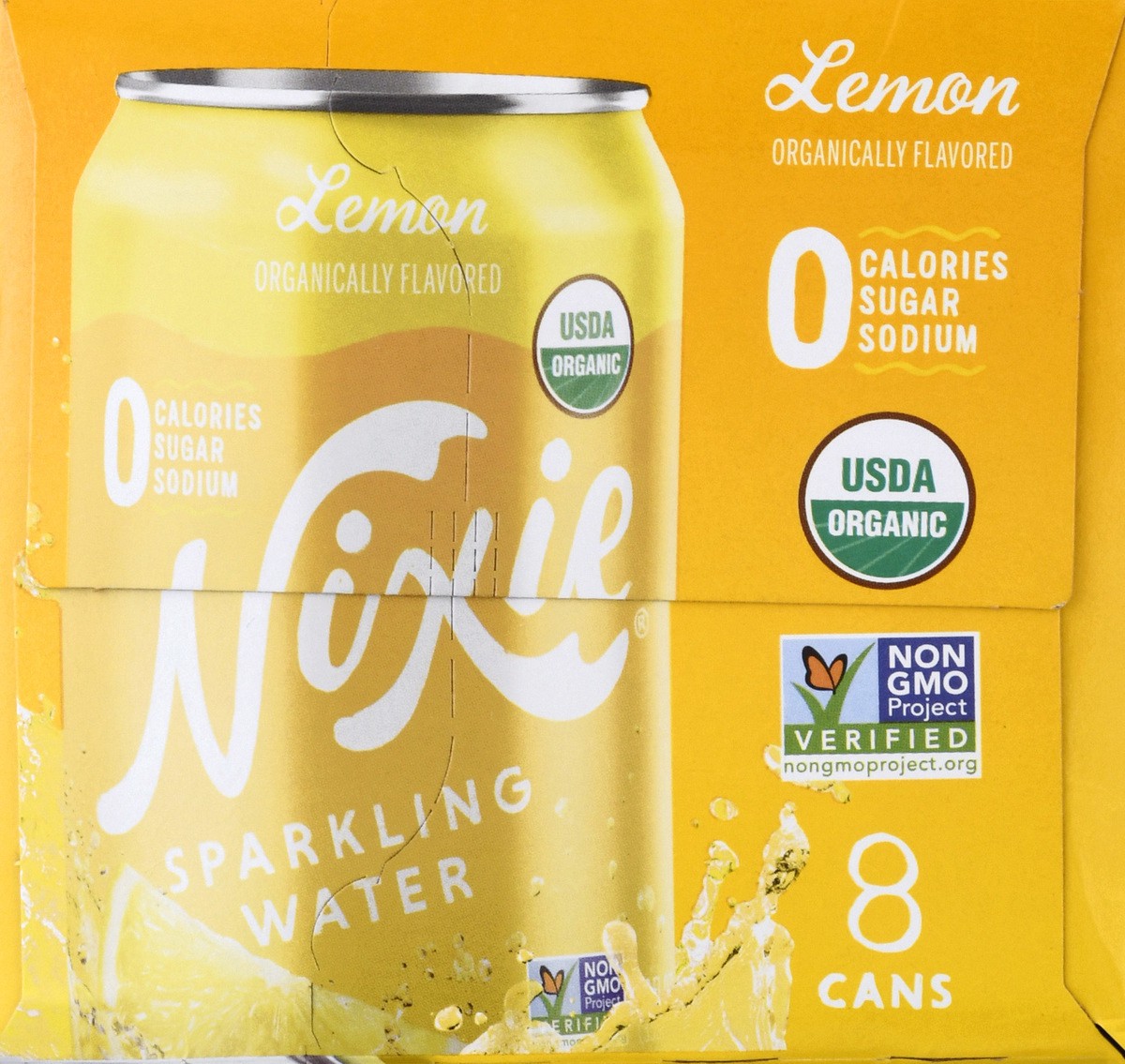 slide 7 of 9, Nixie Org Lemon Sparkling Water - 8 ct; 12 fl oz, 8 ct; 12 fl oz