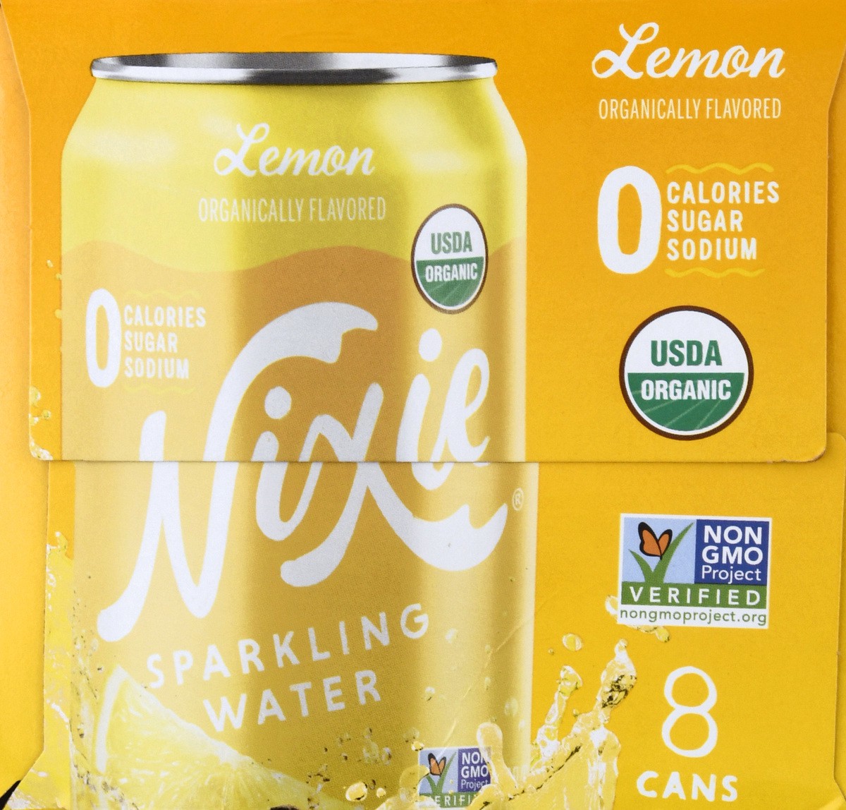 slide 8 of 9, Nixie Org Lemon Sparkling Water - 8 ct; 12 fl oz, 8 ct; 12 fl oz