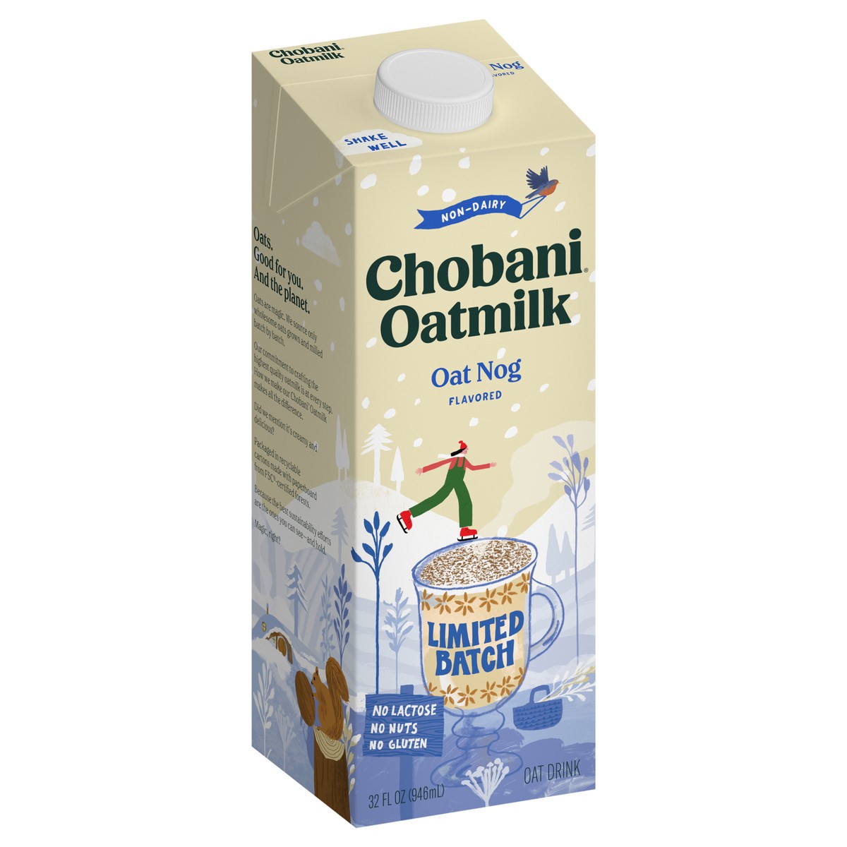 slide 7 of 9, Chobani Oat Drink, Cereal Oatmilk, 32 oz
