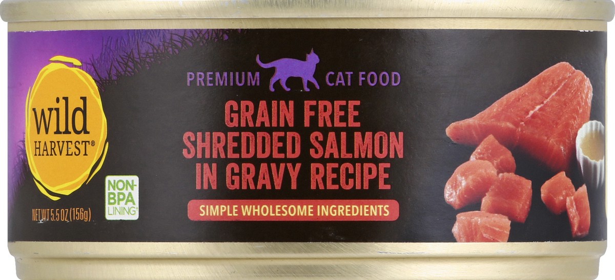 Wild Harvest Cat Food Premium Grain Free Shredded Salmon in