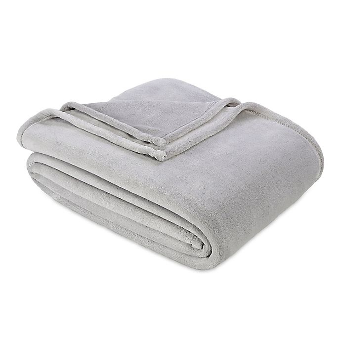 slide 1 of 3, Berkshire Blanket Serasoft Twin Blanket - Grey, 1 ct