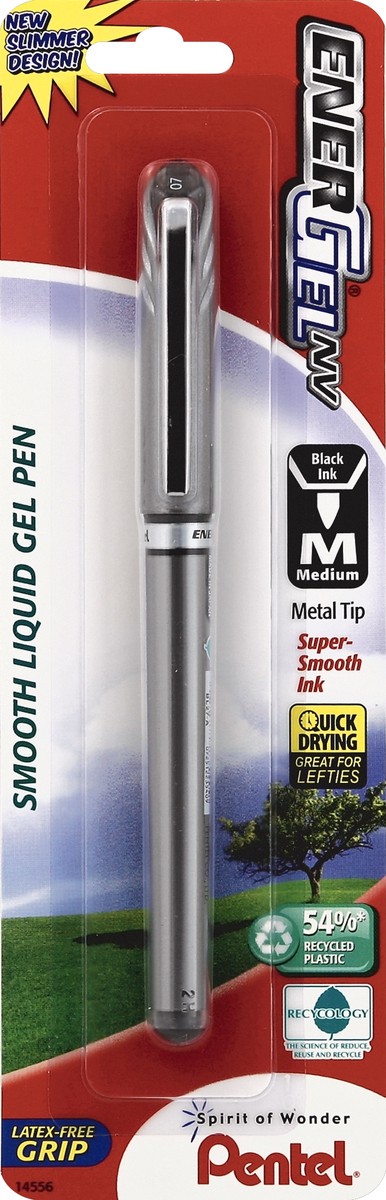 slide 2 of 2, Pentel Energel Metal Tip Black, 1 ct