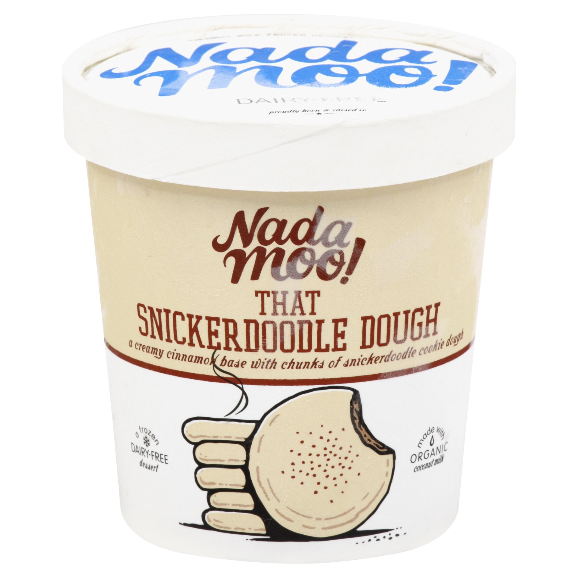 slide 1 of 3, NadaMoo Snickerdoodle Coconut Milk Ice Cream, 1 pint
