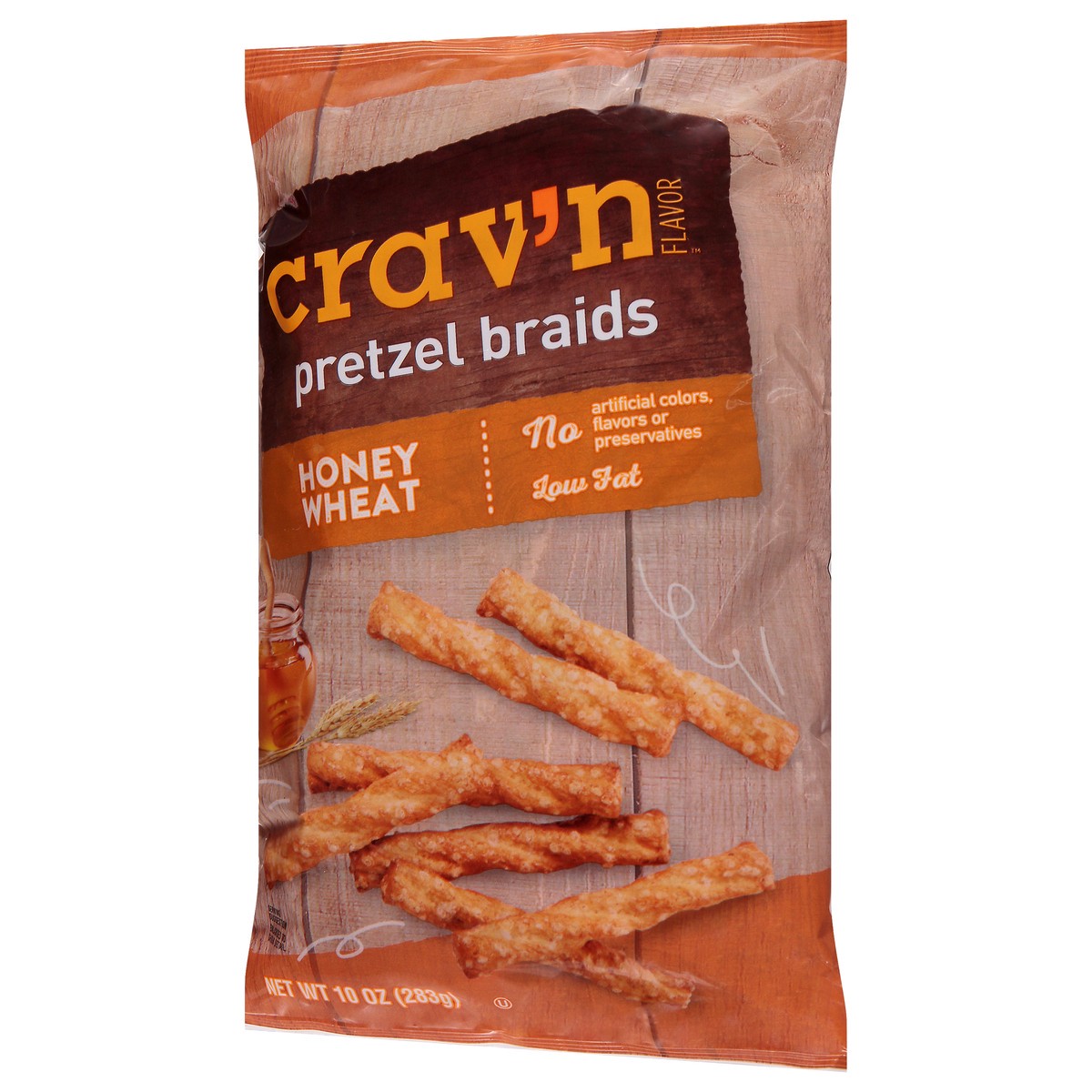 slide 17 of 19, Crav'n Flavor Honey Wheat Pretzel Braids 10 oz, 10 oz