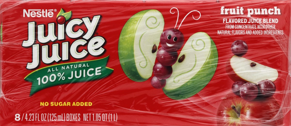 slide 2 of 4, Juicy Juice 100% Juice, Fruit Punch Flavored - 8 ct, 8 ct