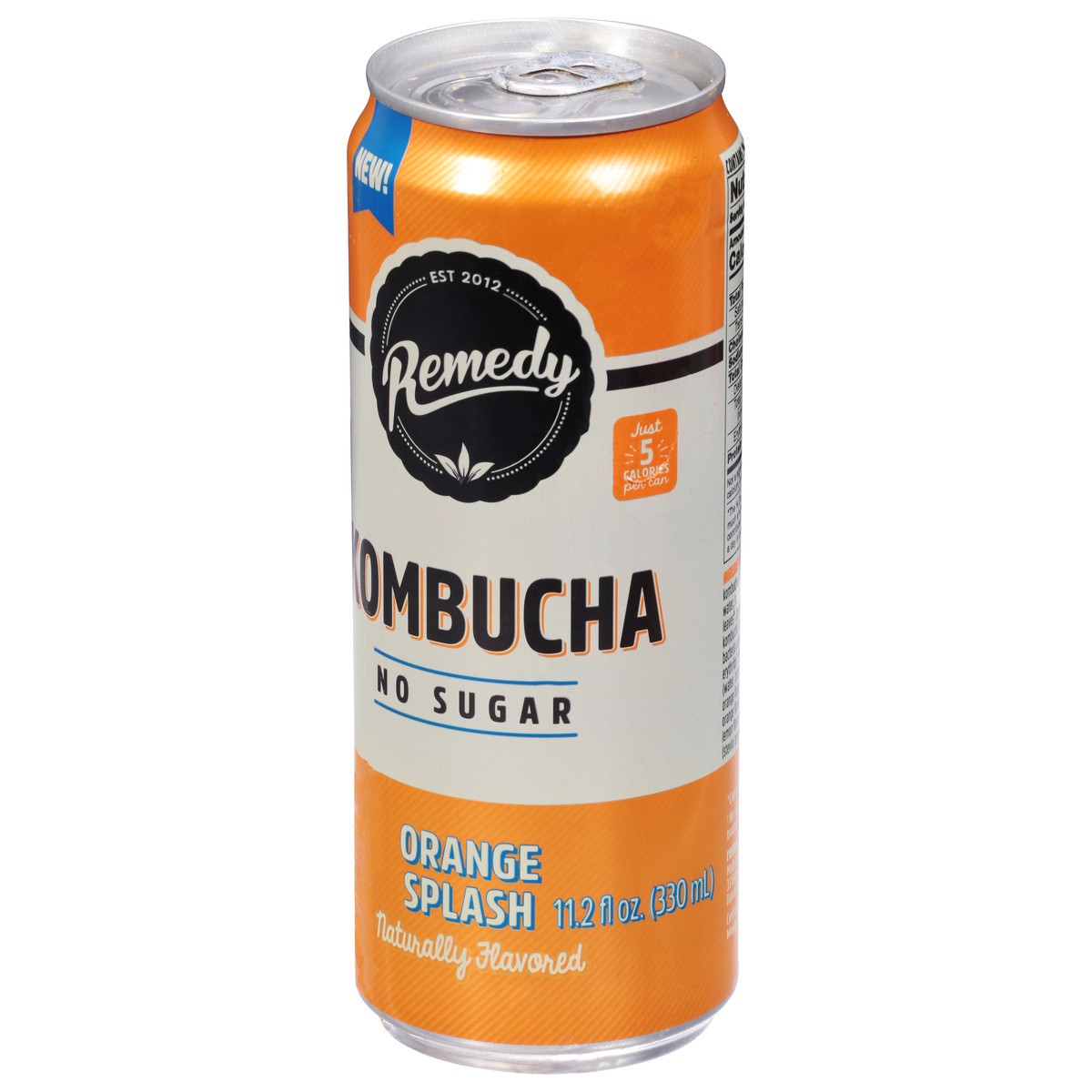 slide 6 of 9, Remedy No Sugar Orange Splash Kombucha 11.2 fl oz, 11.2 oz