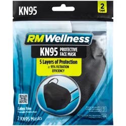 RM Wellness Disposable KN95 Face Masks - Black